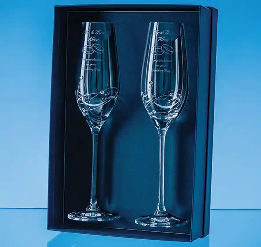 Custom Champagne Flute Box